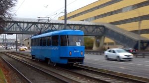 Трамвай Tatra-t3 (МТТЕ) №30120 с маршрутом №38 "Черёмушки - 3-я Владимирская Улица"