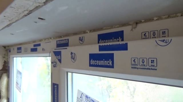 Штукатурка горизонтальных откосов окон  Старый фонд