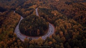 Дорога в Дивногорск с высоты