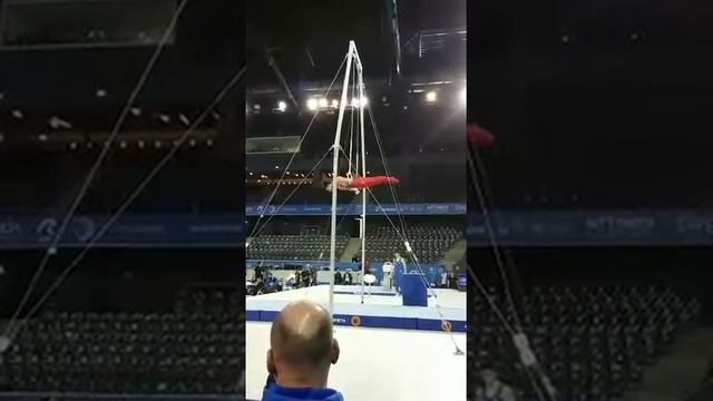 İbrahim Çolak(TUR) EC  @CLUJ rings podium training