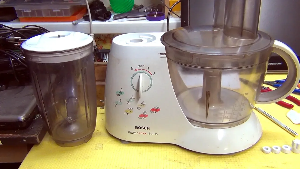 Как разобрать комбайн бош Ремонт кухонного комбайна BOSCH MCM 5180_02. 3Д печать недостающих деталей. - см