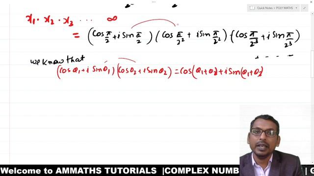 #10 complex number problem | if xr= cos (π/2^r)+i sin (π/2^r) prove that x1x2 x3......=-1 =cos(π)