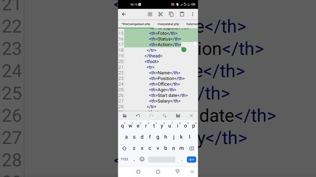 Part 7 Membuat Data Pengaduan  Versi Android - Aplikasi Pelaporan Pengaduan Masyarakat
