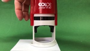 Печать на автоматической оснастке Colop R 40