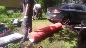 Монтаж септика «Евродиамант 5» в д. Омутищи