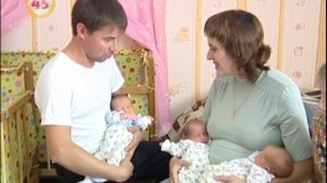 В курганской семье родилась тройня