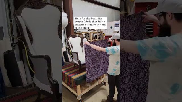 5 hours of upholstery in under 1 minute! 1940s French vintage chair getting transformed!