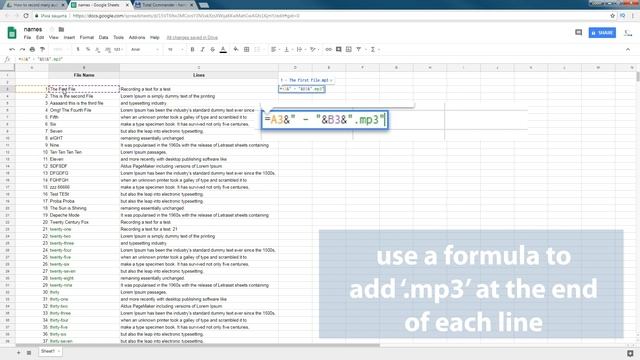 How to rename multiple files using a text list of filenames / Excel (Total Commander) смотреть онлайн