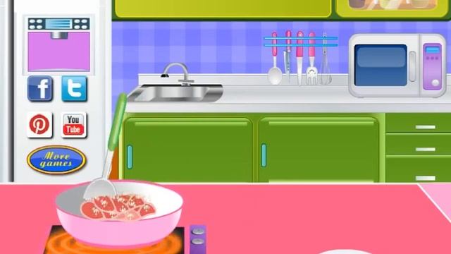 Барби Учится готовить еду! Мультики для девочек! Игры для девочек! смотреть онлайн