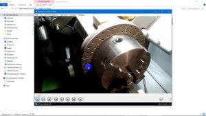 Токарный станок WM 210. Привод от ручной дрели при нарезании резьбы 1"х 8TPI. Делитель с фиксацией