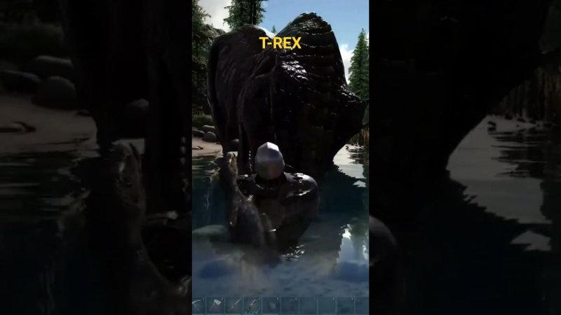 Встретил T-Rex ARKSurvivalEvolved #shorts #shortvideo #short #arksurvivalevolved #shortsfeed