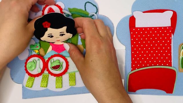 Арбузный домик из фетра. Кукольный домик из фетра.