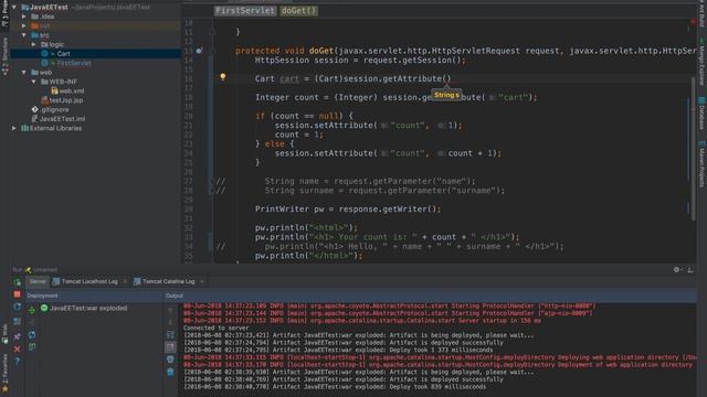 Java EE для начинающих. Урок 8: Сессия (Session).
