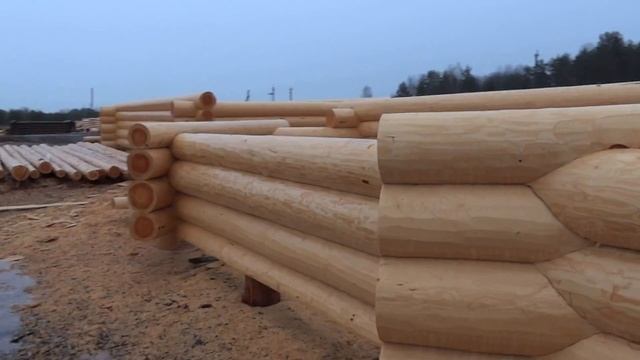 Сруб 6х9 метра "в чашу" + 3 метра вынос под веранду. Пример сруба. Компания "СрубОК". Велиж смотреть онлайн