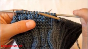 Детская зимняя шапка спицами (Knitting. Children's winter hat)