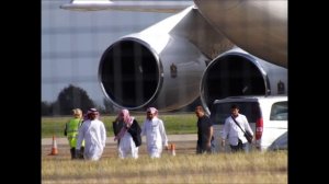 Leader of Dubai visiting (EGSS) London Stansted airport!