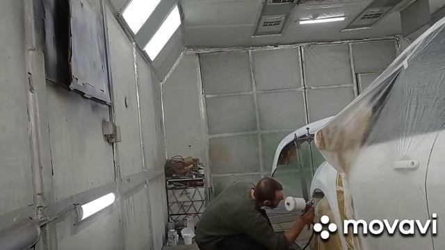 Ремонт крыла, и покраска бампера Nissan versa часть 2 смотреть онлайн