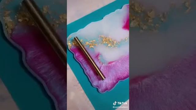 alcohol ink, acrylics and epoxy resin elements смотреть онлайн