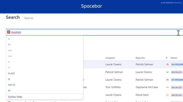 JQL Syntax help in Jira | Jira Software tutorial