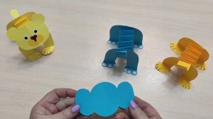 Звери из цветной бумаги