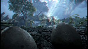 Dinosaur 3D Anaglyph 3D Jurassic Park Simulation [HD 3D RED/CYAN]