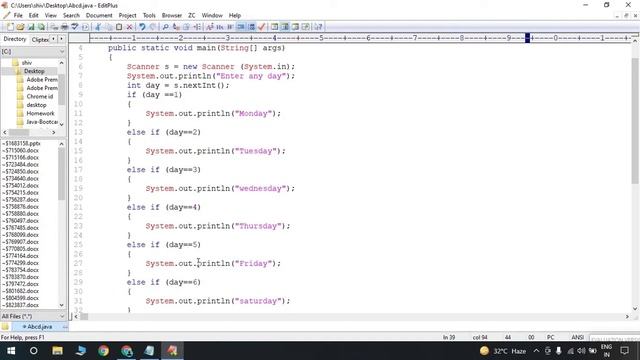 Java Tutorial: Nested if-else Statement & Switch Case