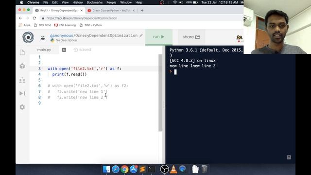 Crash Course Python - Part 6 | Reading/Writing files using Python | yusy4code
