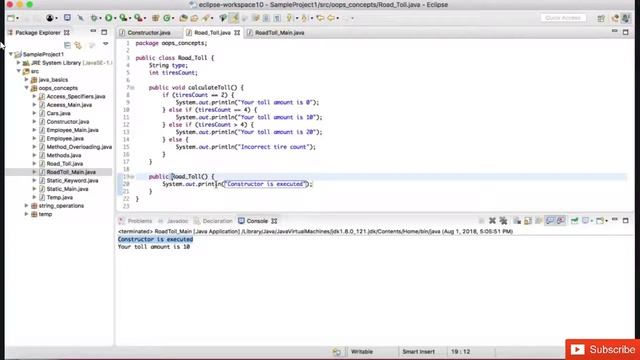 Constructors in Java | Use of Constructors | Types of Constructors (with example) || opps concepts