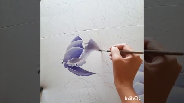 #батик #silkpainting Рисую на шелке. Батик.
