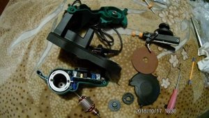 Станок для заточки цепей бензопил- в разобранном виде