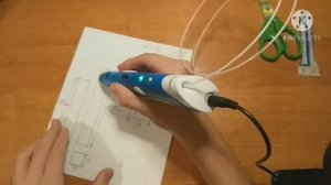 Нож бабочка из 3д ручки