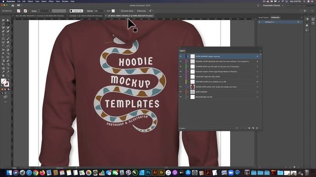 Hoodie Mockups in Photoshop and Illustrator смотреть онлайн