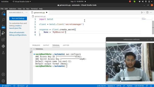 How to create and store secrets in AWS Secrets Manager using Python boto3 module | AWS SDK tutorial смотреть онлайн