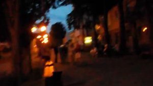 ночной Адлер аллея ночью.AVI