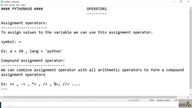 #21 Assignment Operators | What Is Assignment Operators In Python | Python Tutorial For beginners