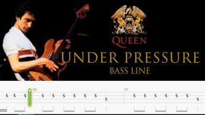 Queen - Under Pressure (Bass Line Tabs) By John Deacon