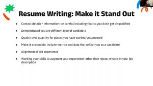 MWAD: Revamping Your Resume