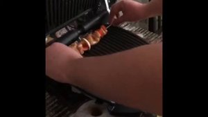 Очень вкусные шашлычки с овощами на Tefal OptiGrill:)