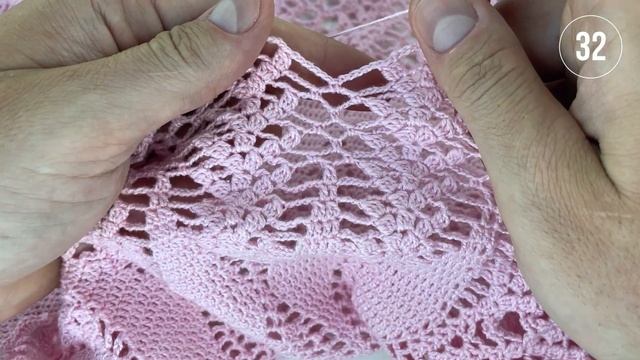 Овальная скатерть крючком, Сакура, 29-35 смотреть онлайн