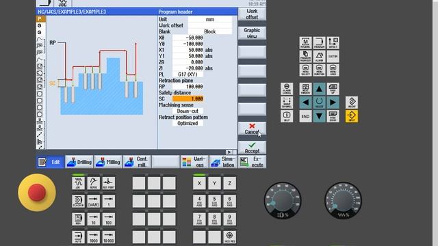 SINUMERIK Operate SinuTrain фрезерная обработка с ShopMill 4.Урок смотреть онлайн