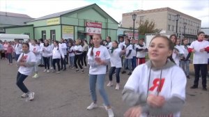 Кросс Нации Всероссийский день бега Флэшмоб ансамбль Подсолнух Набережная Волга Козловка осень 2019