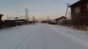 Залог - старинный район Якутска. Музей под открытым небом. 4K UHD video.