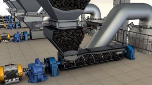 Рефтинская ГРЭС Измельчение угля 3d