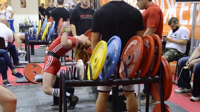 Аблаева Жим лежа 100кг. Продвижение 2017 смотреть онлайн