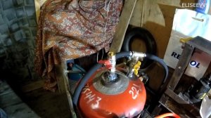 самодельный рессивер для гаража из газового баллона