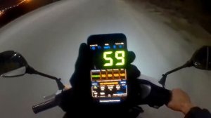 Замерил скорость, сколько едет Honda dio34 50 кубов.