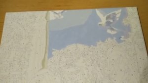 Процесс рисования картины по номерам