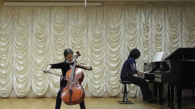 А.Арутюнян "Экспромт" Барышникова Ева, 5 класс, виолончель. смотреть онлайн