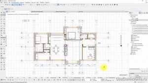 ? Урок ArchiCAD (архикад) 22 - Как отзеркалить сразу весь коттедж