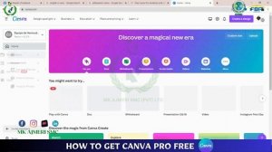 How to Get Canva Pro for Free | Canva Pro Free for Lifetime